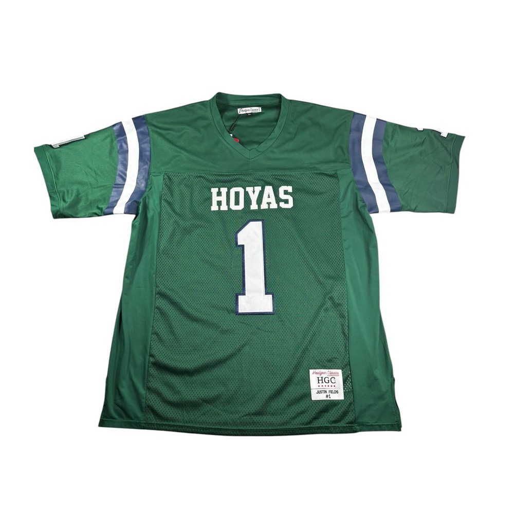 Headgear Classics Justin Fields Harrison High School Hoyas Jersey Green 4XL NEW